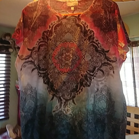 EUC Fashion Bug Sequin Studs Blouse - Picture 3 of 6